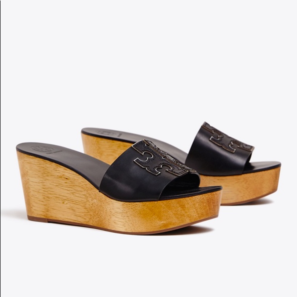 Tory Burch Ines Wedge Platform Slide Sandal Navy